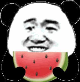 吃瓜表情熊猫经典,萌态百出的欢乐瞬间